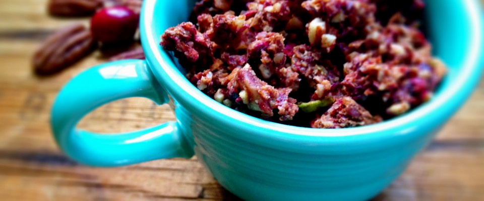 grain free cranberry pear granola